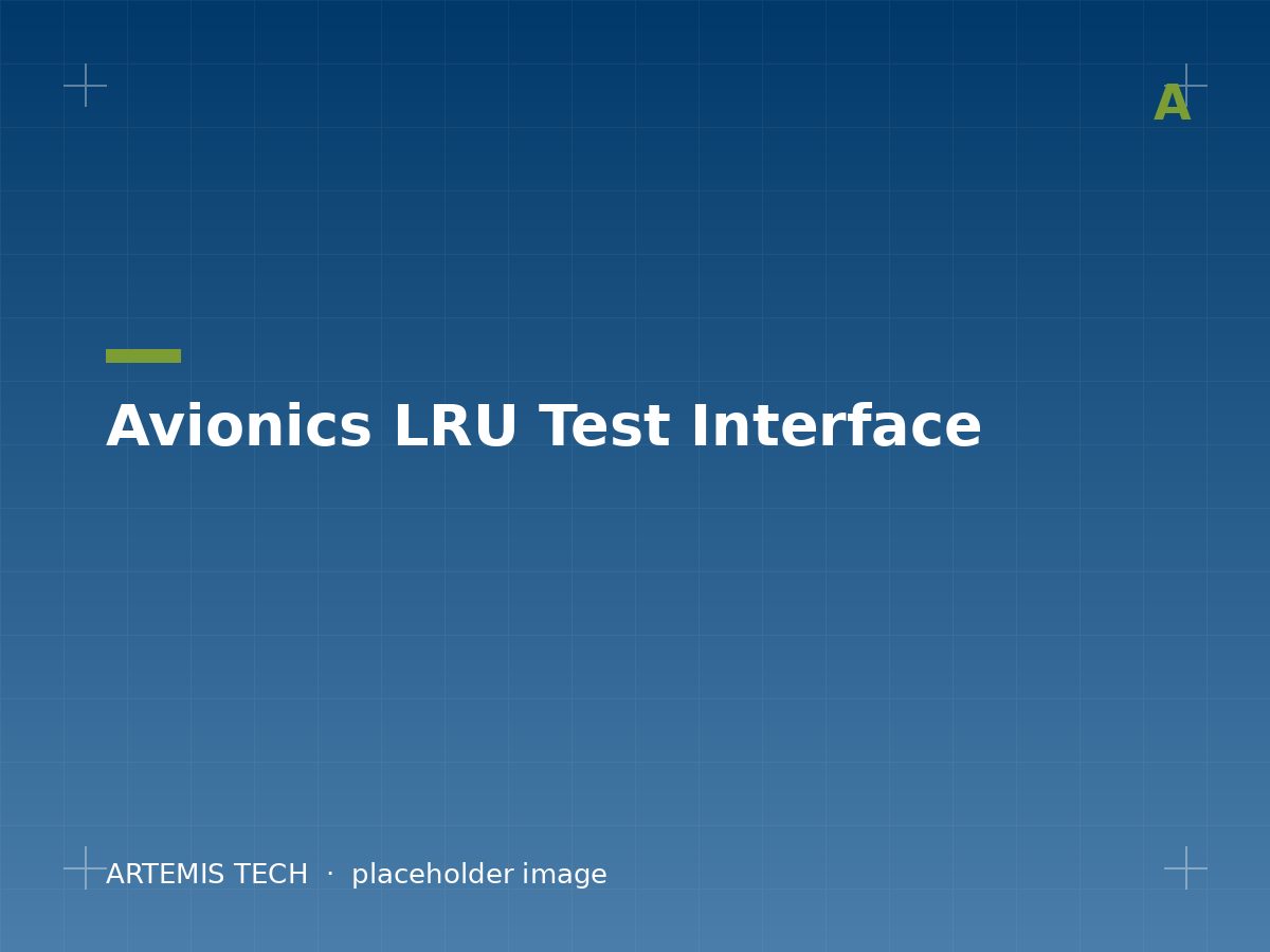 Avionics LRU Test Interface
